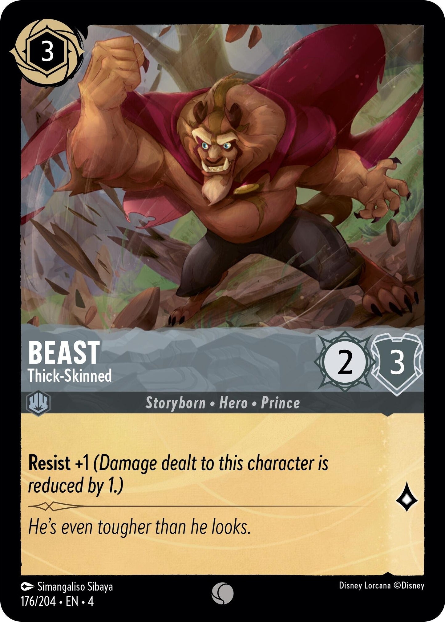 Beast - Thick-Skinned (176) (4) - Disney Lorcana Single