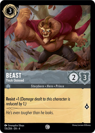 Beast - Thick-Skinned (176) (4) - Disney Lorcana Single