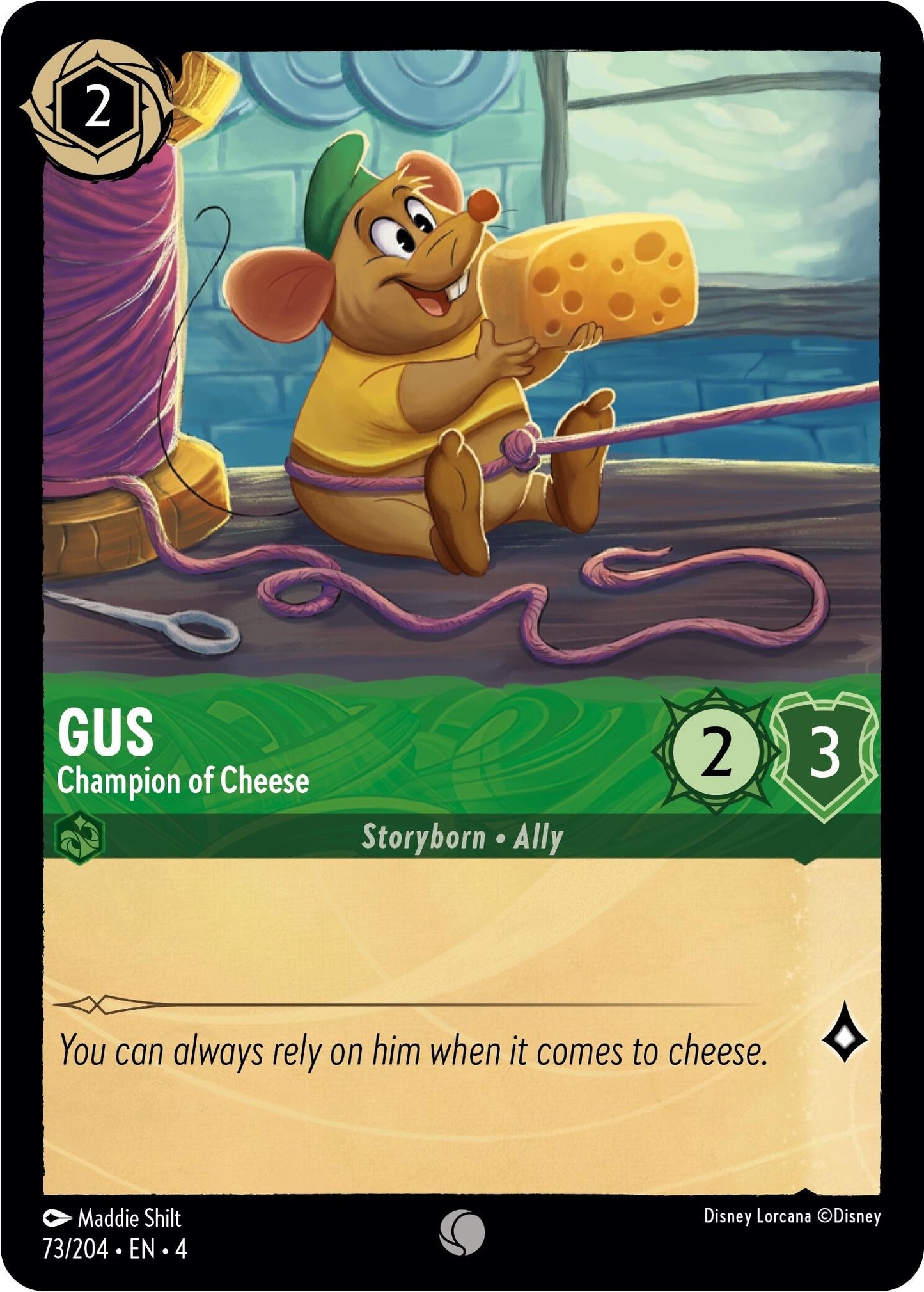 Gus - Champion of Cheese (73) (4) - Disney Lorcana Single
