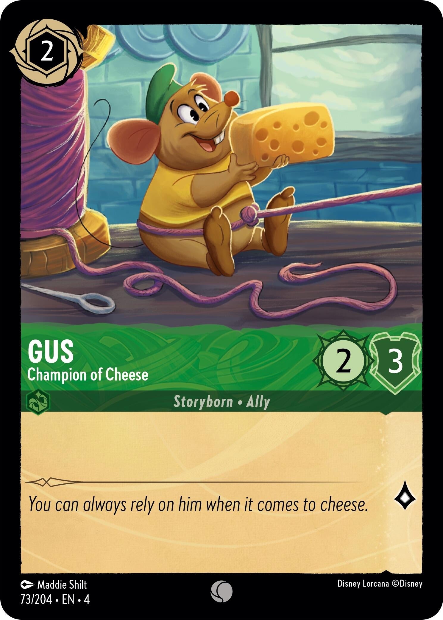 Gus - Champion of Cheese (73) (4) - Disney Lorcana Single