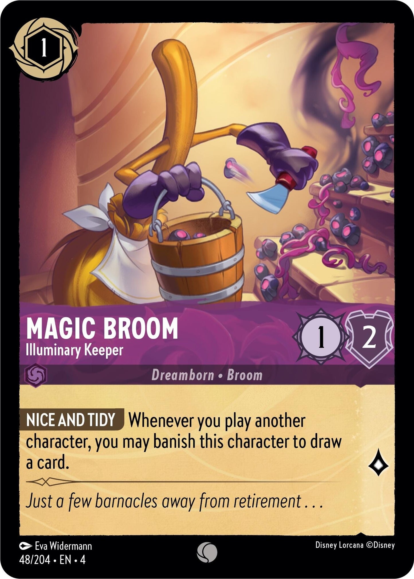Magic Broom - Illuminary Keeper (48) (4) - Disney Lorcana Single