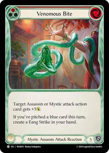 Image for Venomous Bite (NUU014) - Flesh and Blood TCG