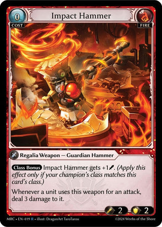 Image for Impact Hammer (019) (Mercurial Heart) - Grand Archive TCG