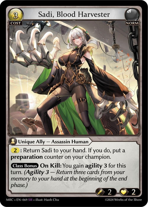 Image for Sadi, Blood Harvester (069) (Mercurial Heart) - Grand Archive TCG