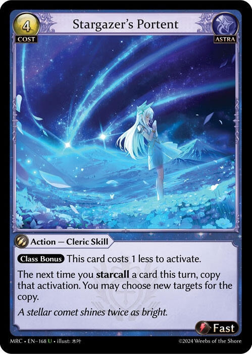 Image for Stargazer's Portent (168) (Mercurial Heart) - Grand Archive TCG
