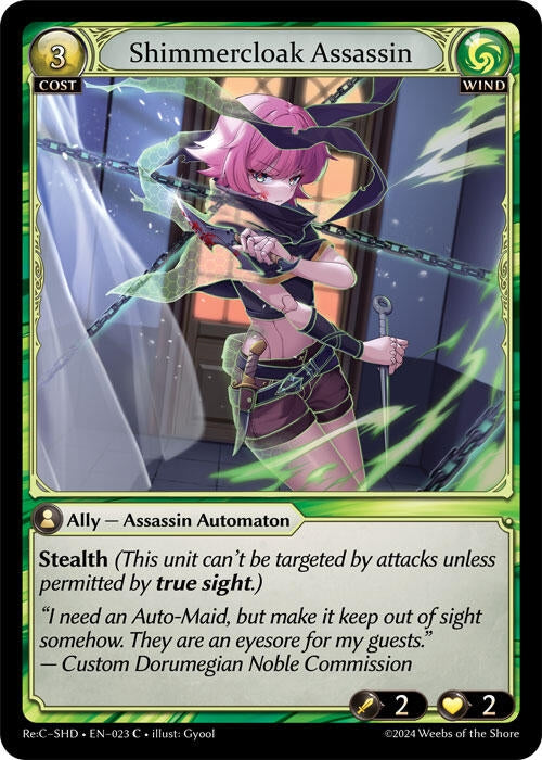 Image for Shimmercloak Assassin (023) (Tristan Re:Collection, Shadowdancer) - Grand Archive TCG