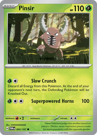 Image for Pinsir (003/167) (SV06: Twilight Masquerade) - Pokemon