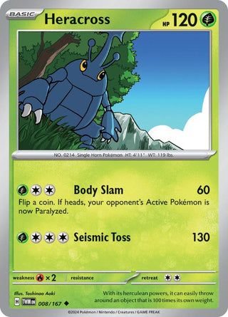 Image for Heracross (008/167) (SV06: Twilight Masquerade) - Pokemon