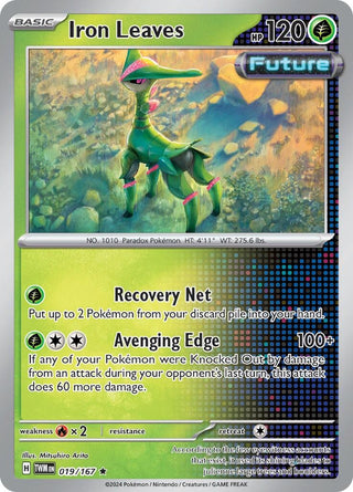 Image for Iron Leaves (019/167) (SV06: Twilight Masquerade) - Pokemon