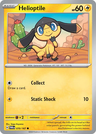 Image for Helioptile (070/167) (SV06: Twilight Masquerade) - Pokemon