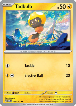 Image for Tadbulb (073/167) (SV06: Twilight Masquerade) - Pokemon