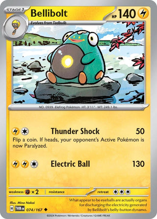 Image for Bellibolt (074/167) (SV06: Twilight Masquerade) - Pokemon