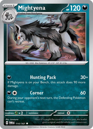 Image for Mightyena (114/167) (SV06: Twilight Masquerade) - Pokemon