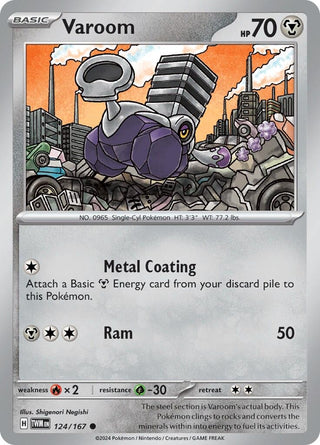 Image for Varoom (124/167) (SV06: Twilight Masquerade) - Pokemon
