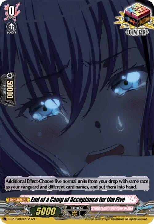 End of a Camp of Acceptance for the Five (383) [D-PR] - Cardfight Vanguard Single