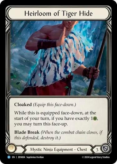 Heirloom of Tiger Hide (4) - Flesh and Blood TCG Single