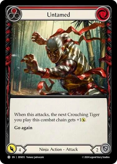 Image for Untamed (Red) (ZEN013) - Flesh and Blood TCG