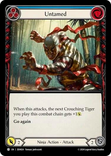 Image for Untamed (Blue) (ZEN024) - Flesh and Blood TCG