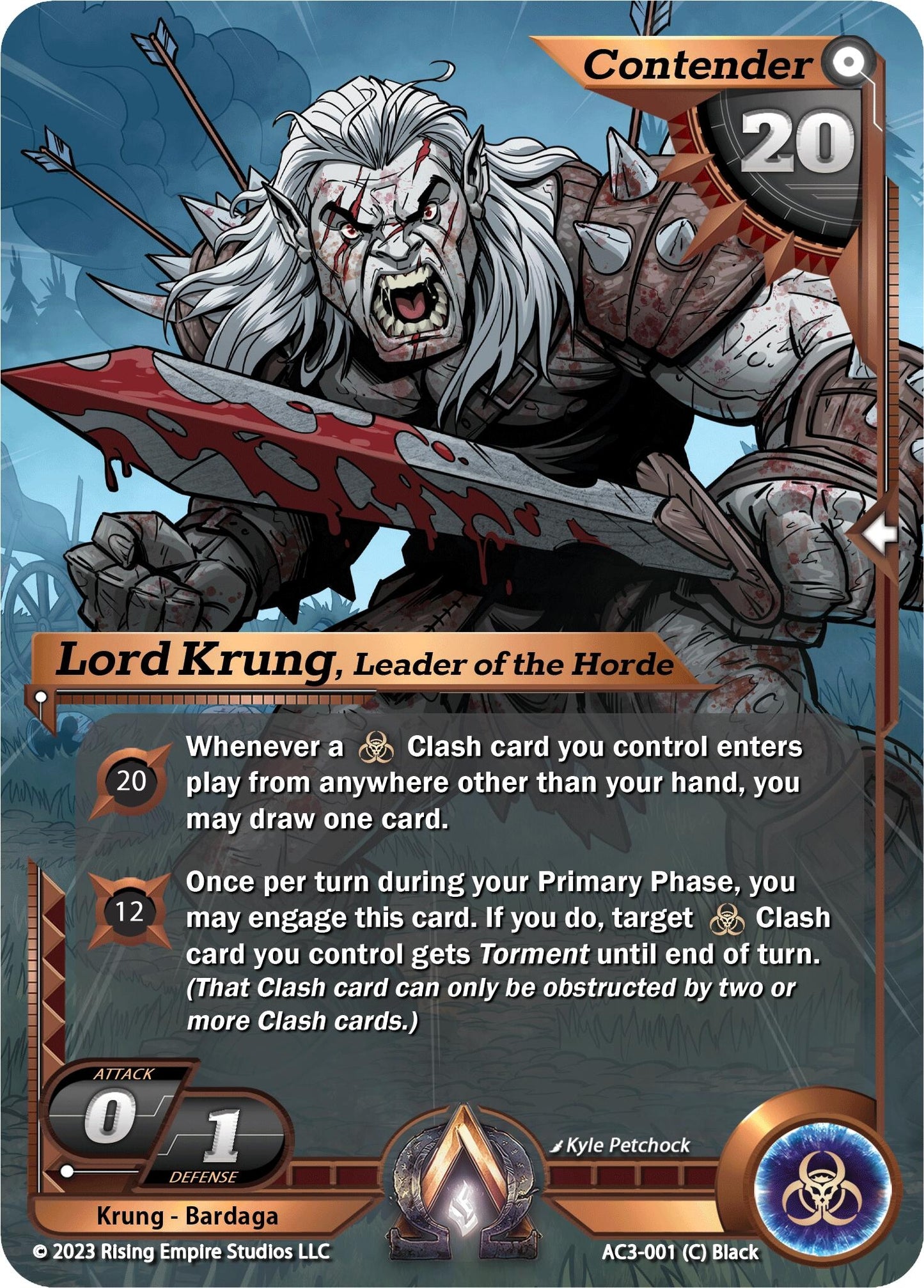 Lord Krung Leader of the Horde (3001) [AC3] - Alpha Clash Single