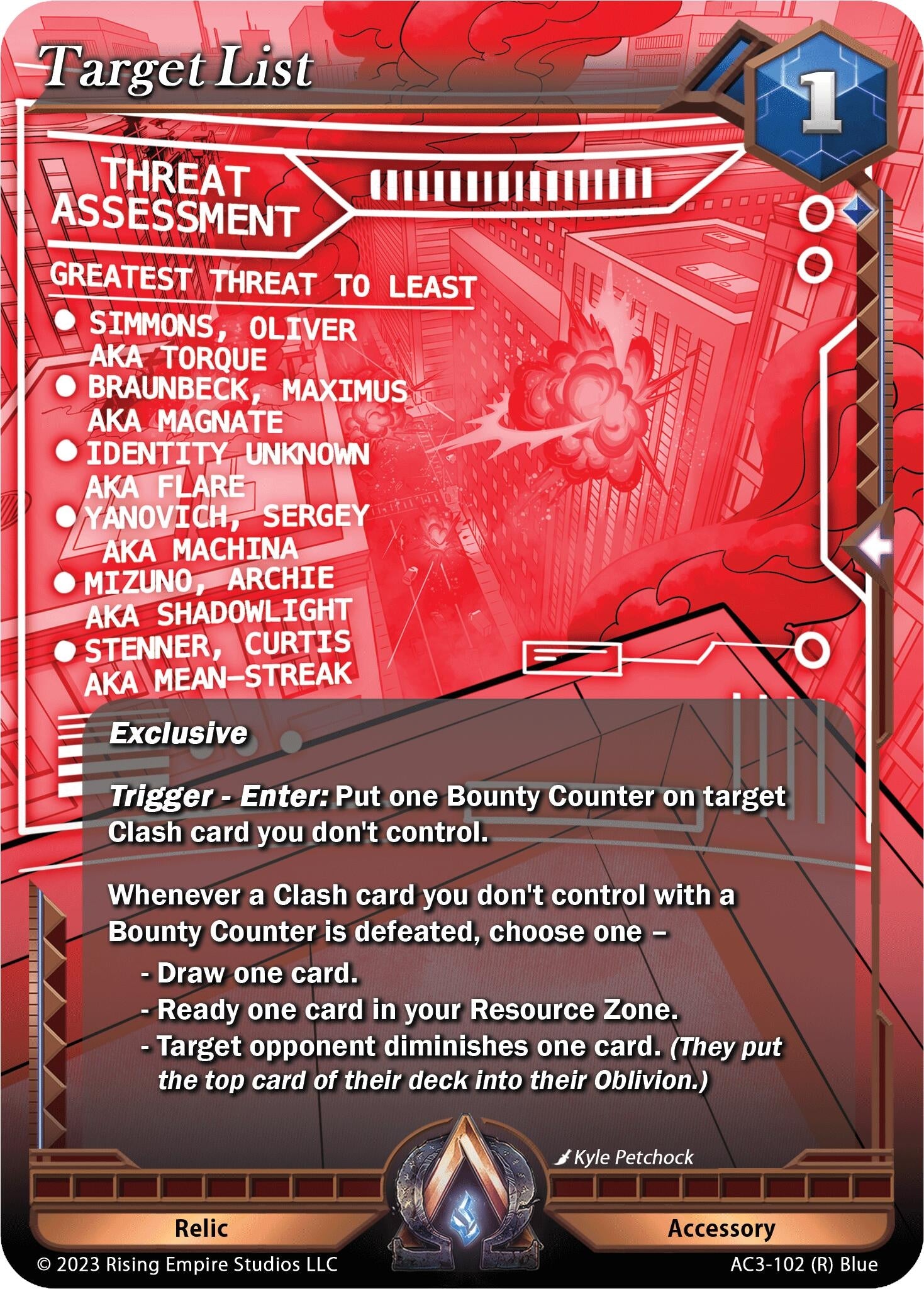 Target List (3102) [AC3] - Alpha Clash Single