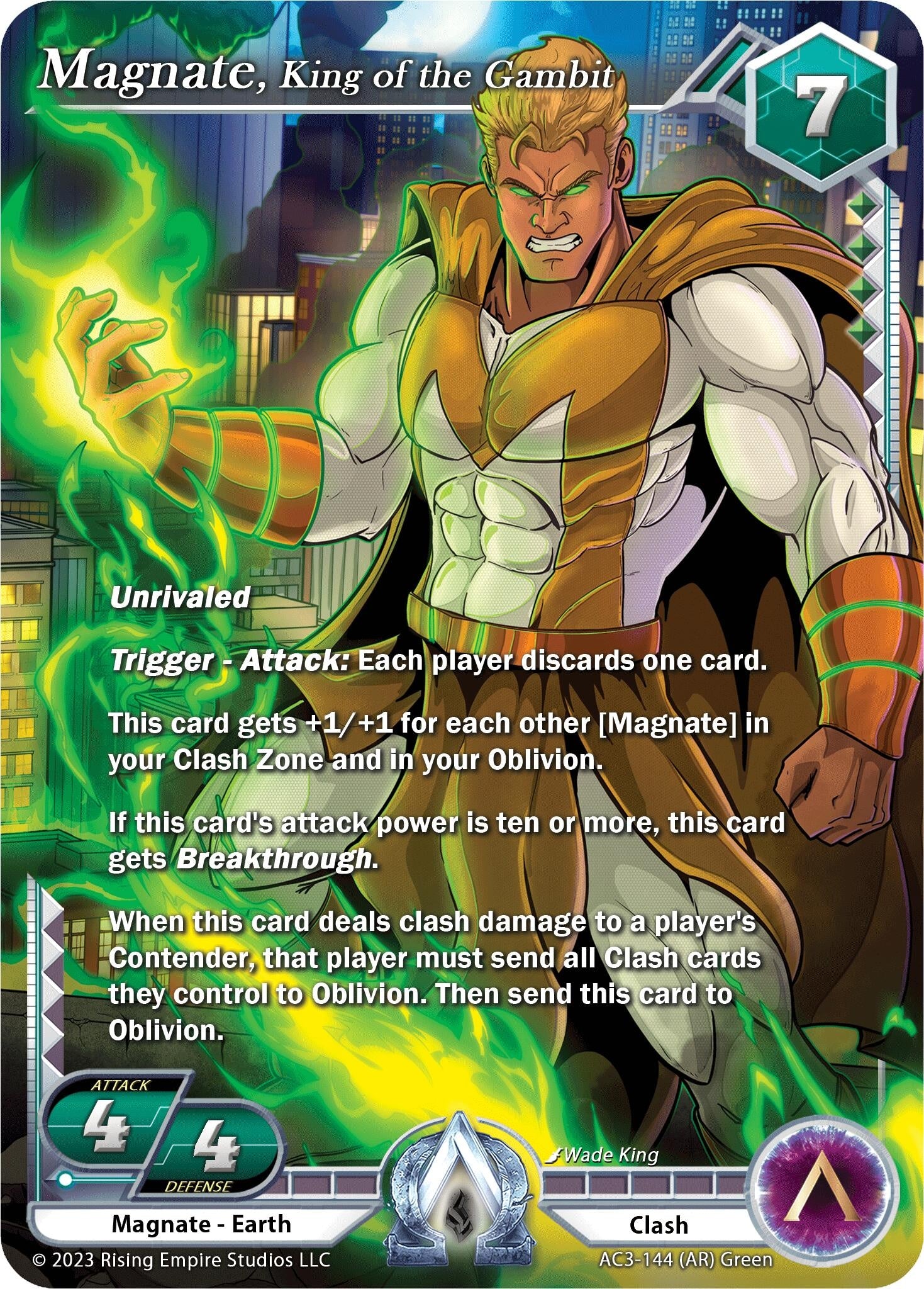 Magnate King of the Gambit (Alpha Rare) (3144) [AC3] - Alpha Clash Single