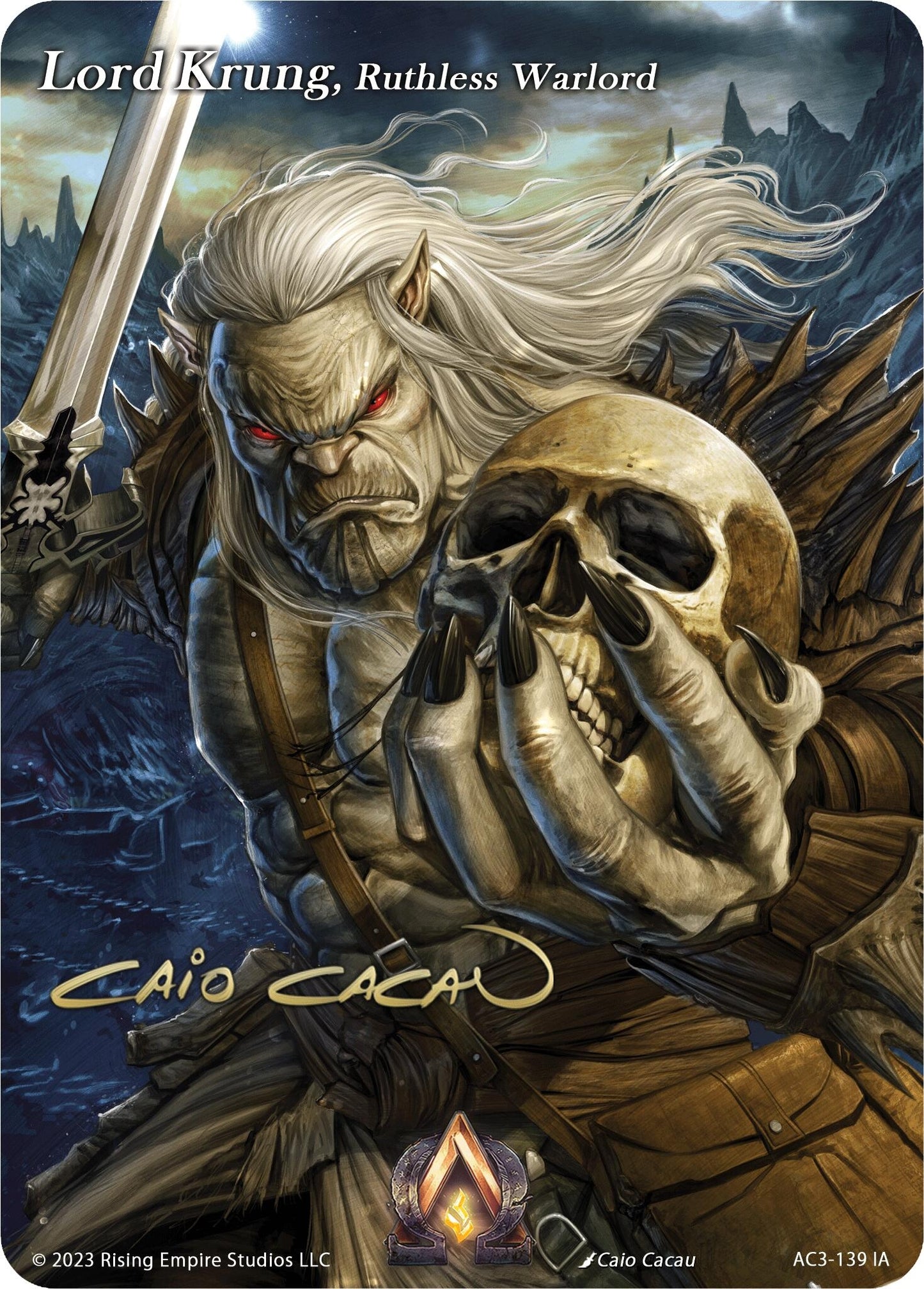 Lord Krung Ruthless Warlord (Iconic Art) (3139) [AC3] - Alpha Clash Single