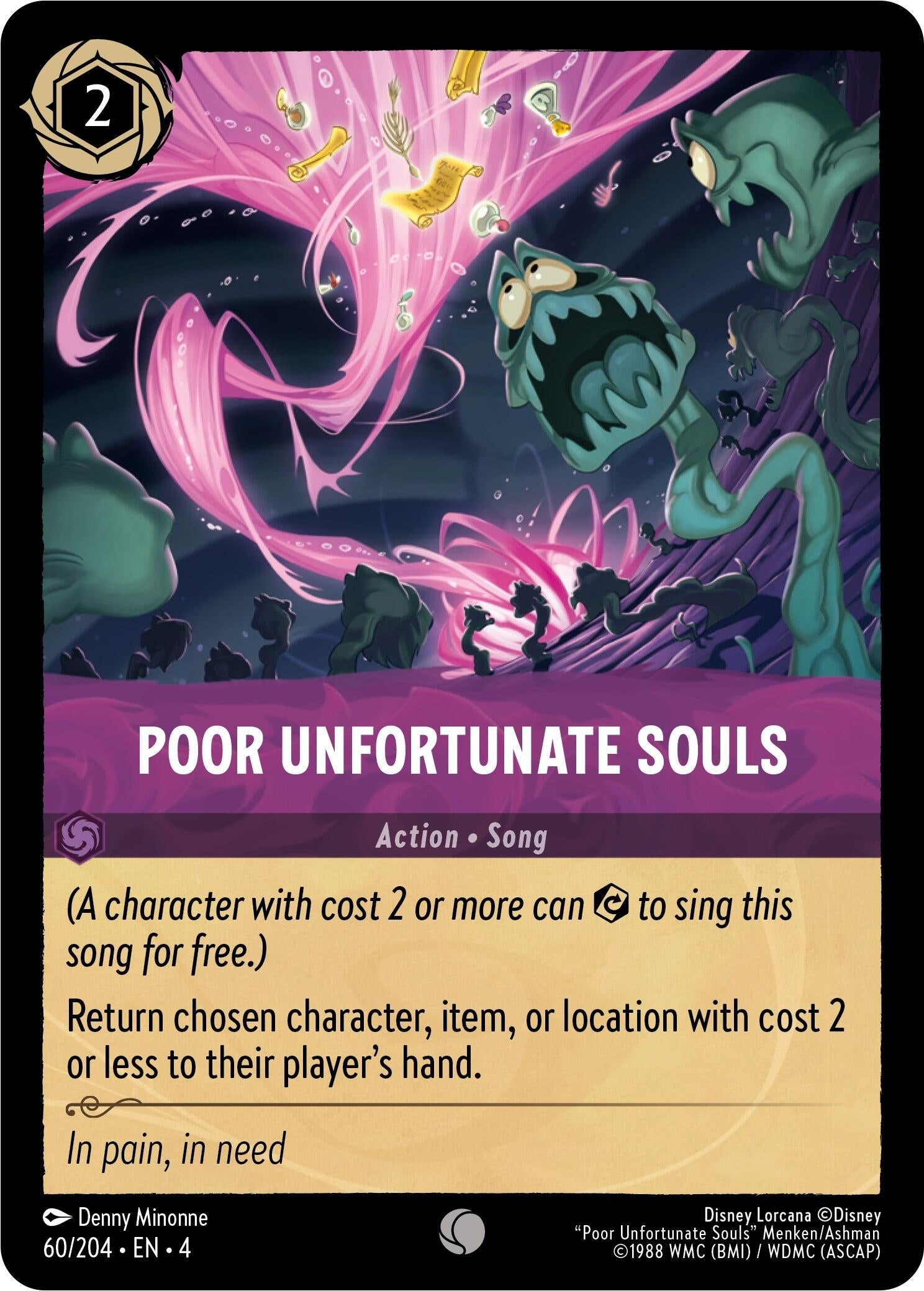Poor Unfortunate Souls (60) (4) - Disney Lorcana Single