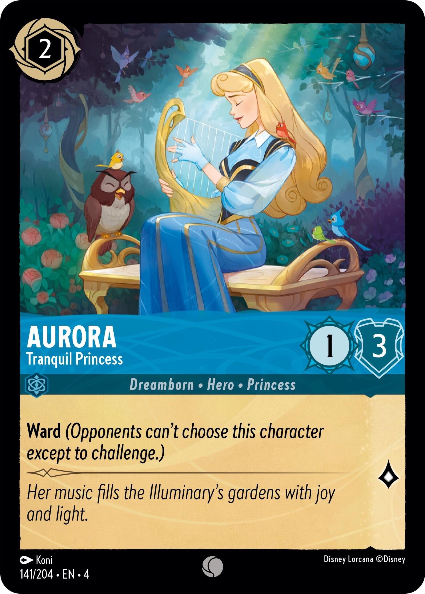Aurora - Tranquil Princess (141) (4) - Disney Lorcana Single