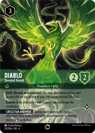 Diablo - Devoted Herald (Enchanted) (211) (4) - Disney Lorcana Single