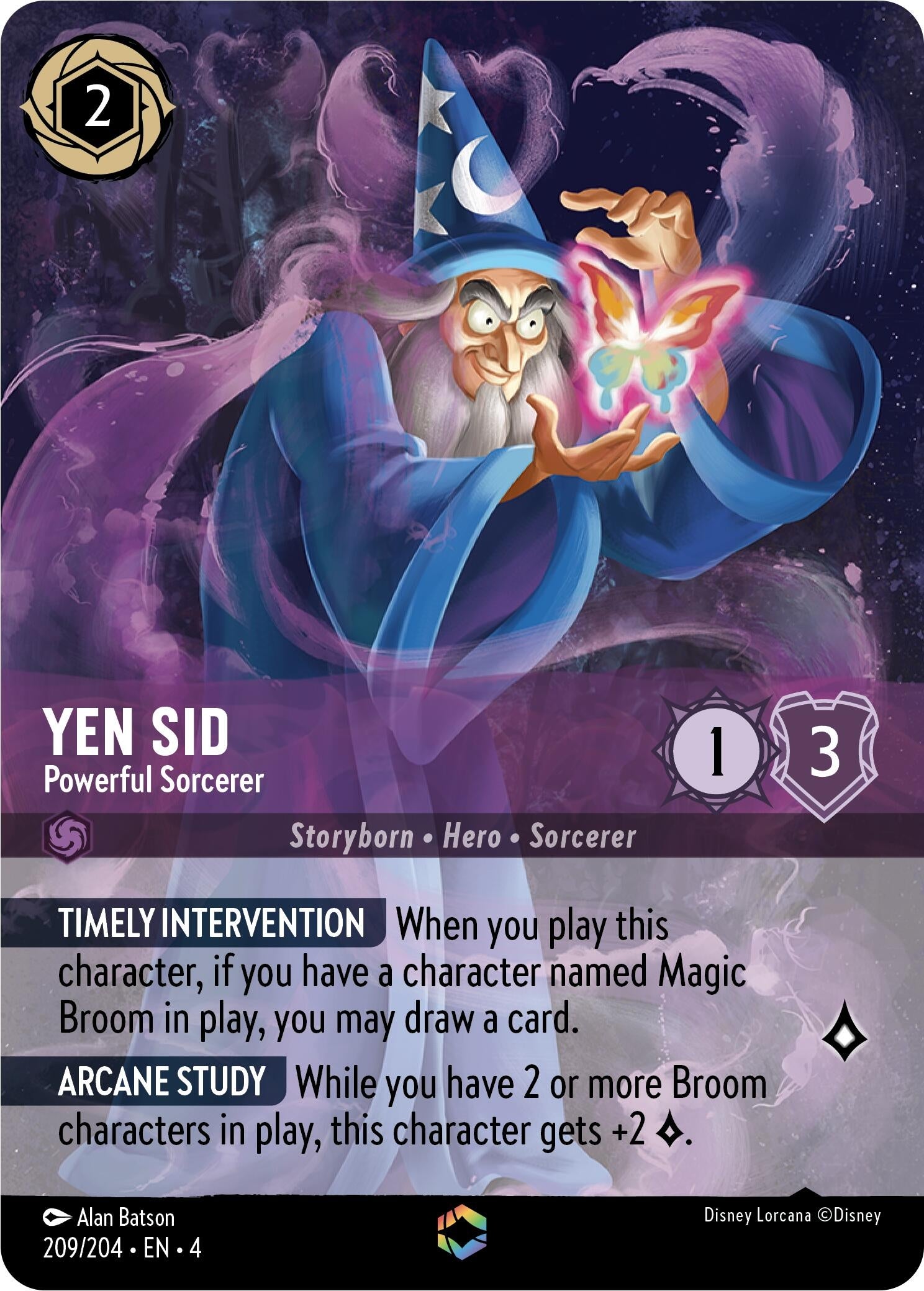Yen Sid - Powerful Sorcerer (Enchanted) (209) (4) - Disney Lorcana Single