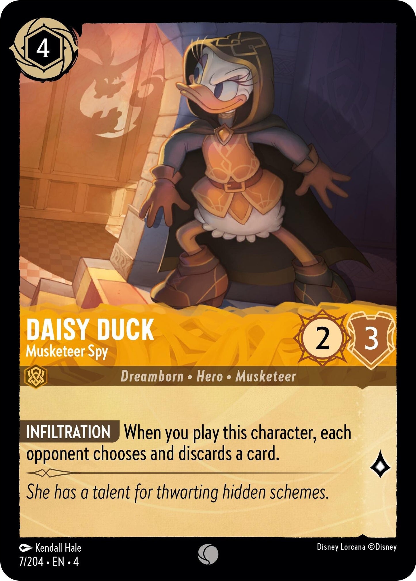 Daisy Duck - Musketeer Spy (7) (4) - Disney Lorcana Single