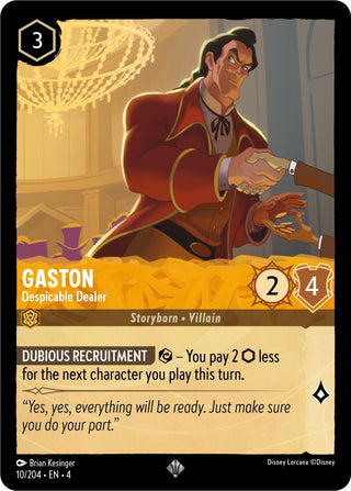 Gaston - Despicable Dealer (10) (4) - Disney Lorcana Single