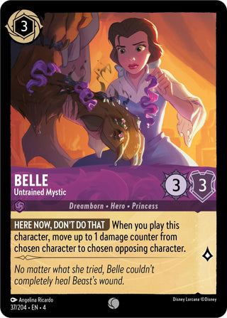 Belle - Untrained Mystic (37) (4) - Disney Lorcana Single