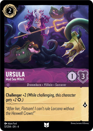 Ursula - Mad Sea Witch (57) (4) - Disney Lorcana Single