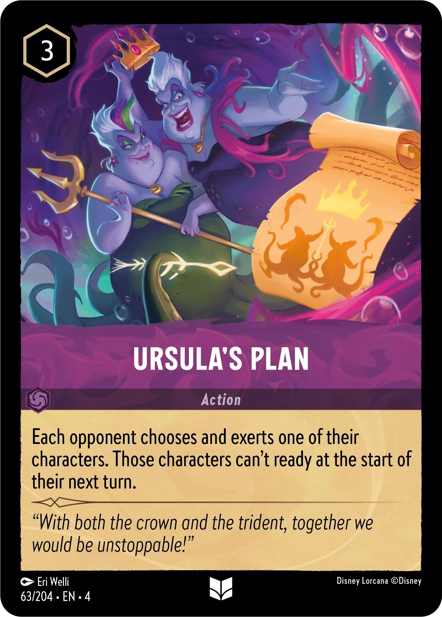 Ursula’s Plan (63) (4) - Disney Lorcana Single