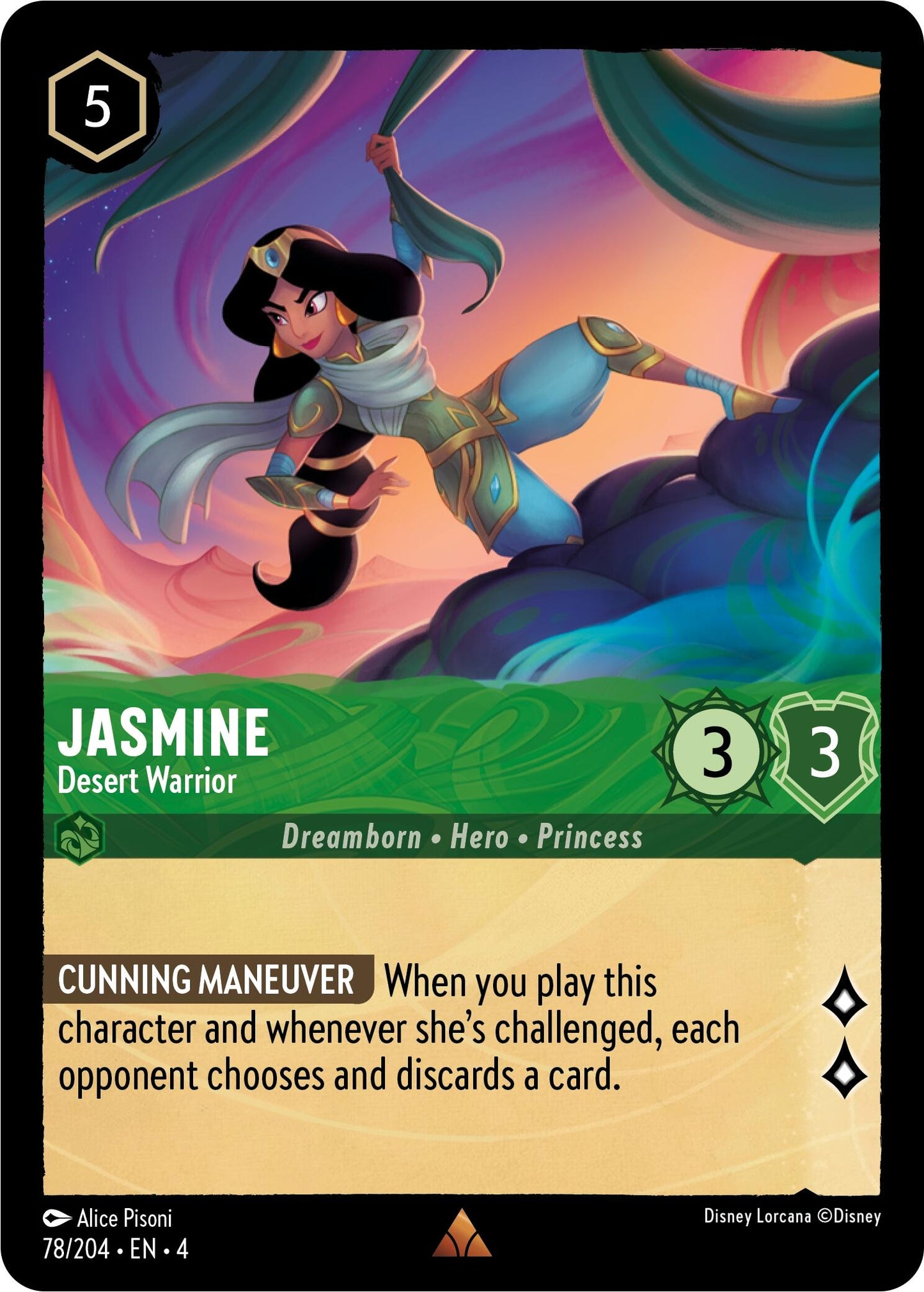 Jasmine - Desert Warrior (78) (4) - Disney Lorcana Single