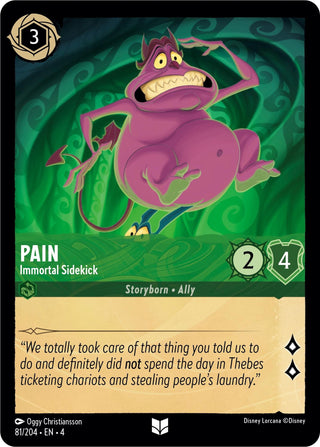 Pain - Immortal Sidekick (81) (4) - Disney Lorcana Single