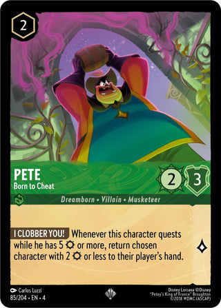 Pete - Born to Cheat (85) (4) - Disney Lorcana Single