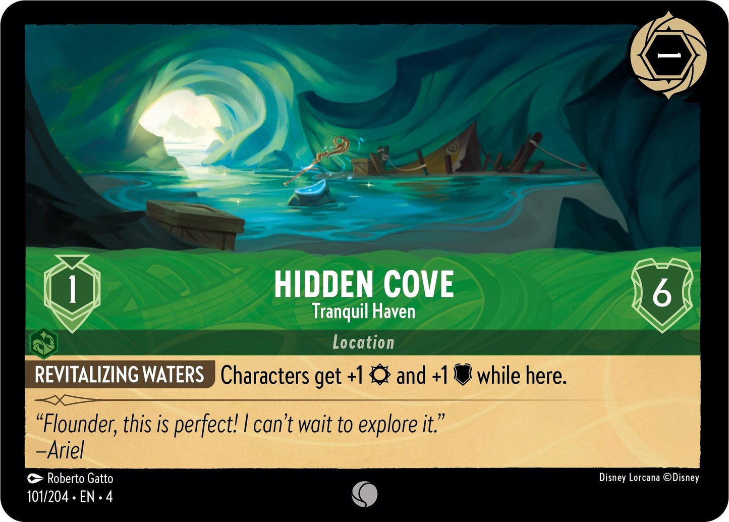 Hidden Cove - Tranquil Haven (101) (4) - Disney Lorcana Single