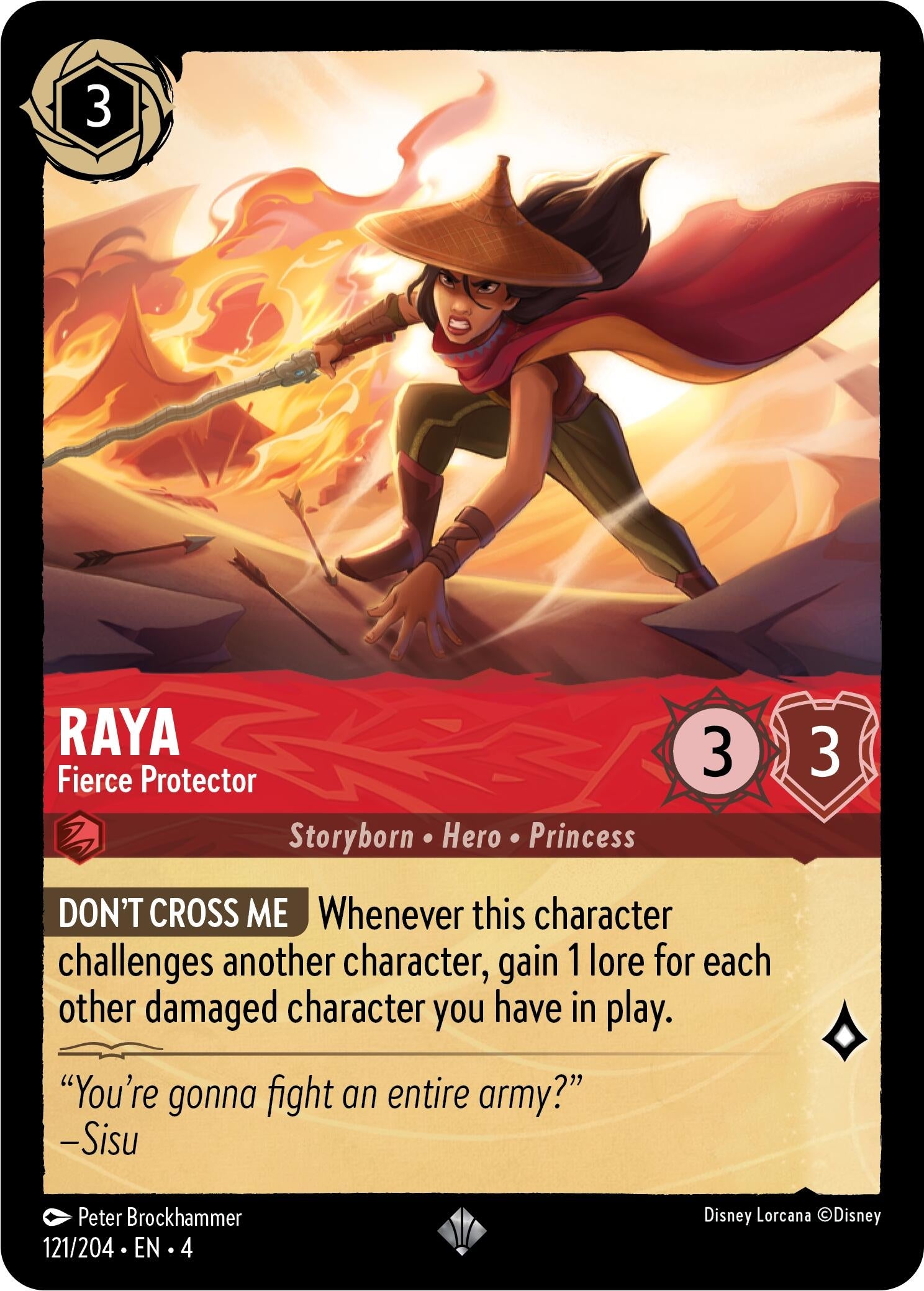 Raya - Fierce Protector (121) (4) - Disney Lorcana Single
