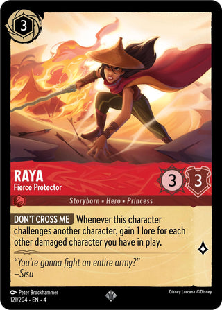 Raya - Fierce Protector (121) (4) - Disney Lorcana Single