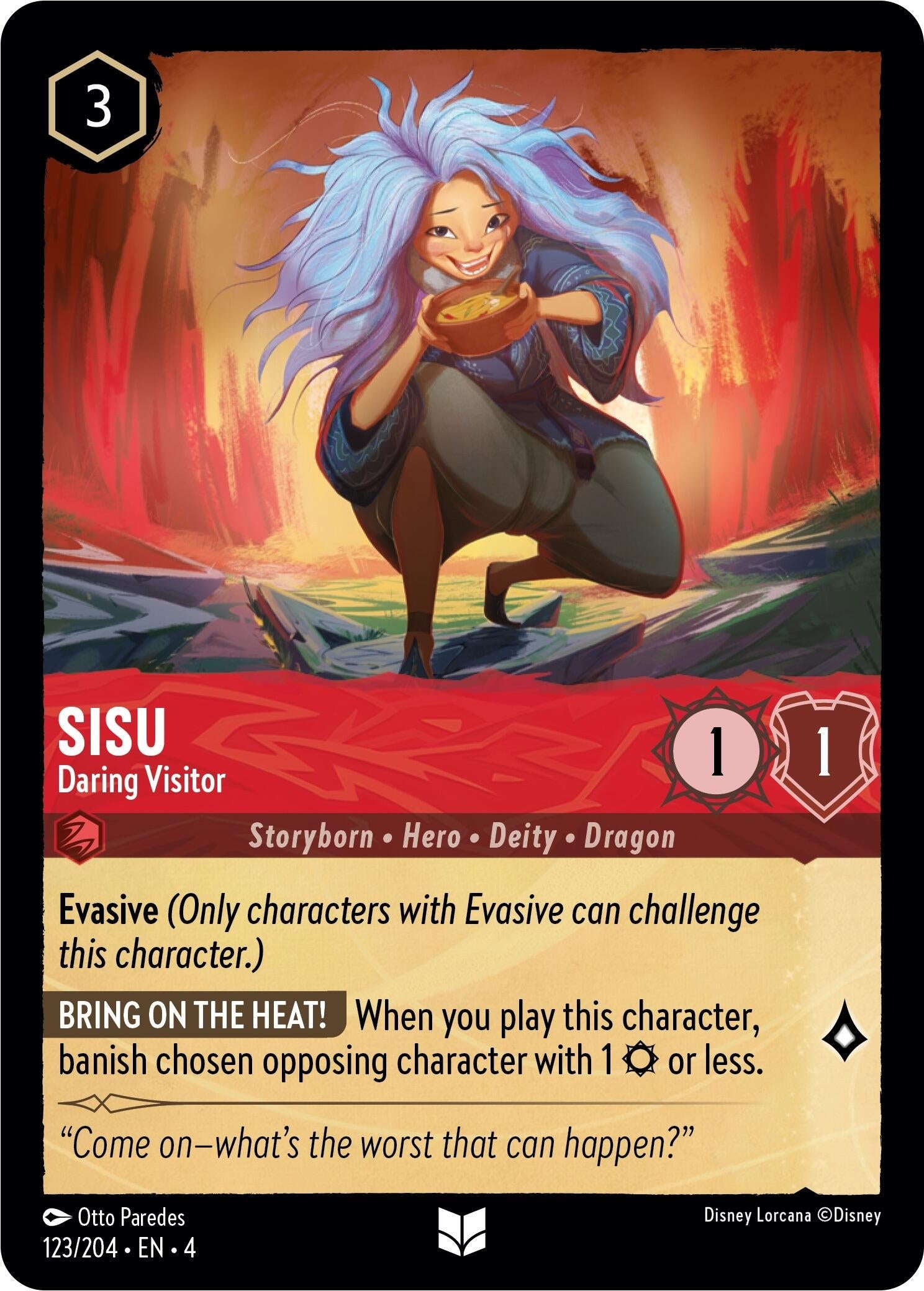 Sisu - Daring Visitor (123) (4) - Disney Lorcana Single