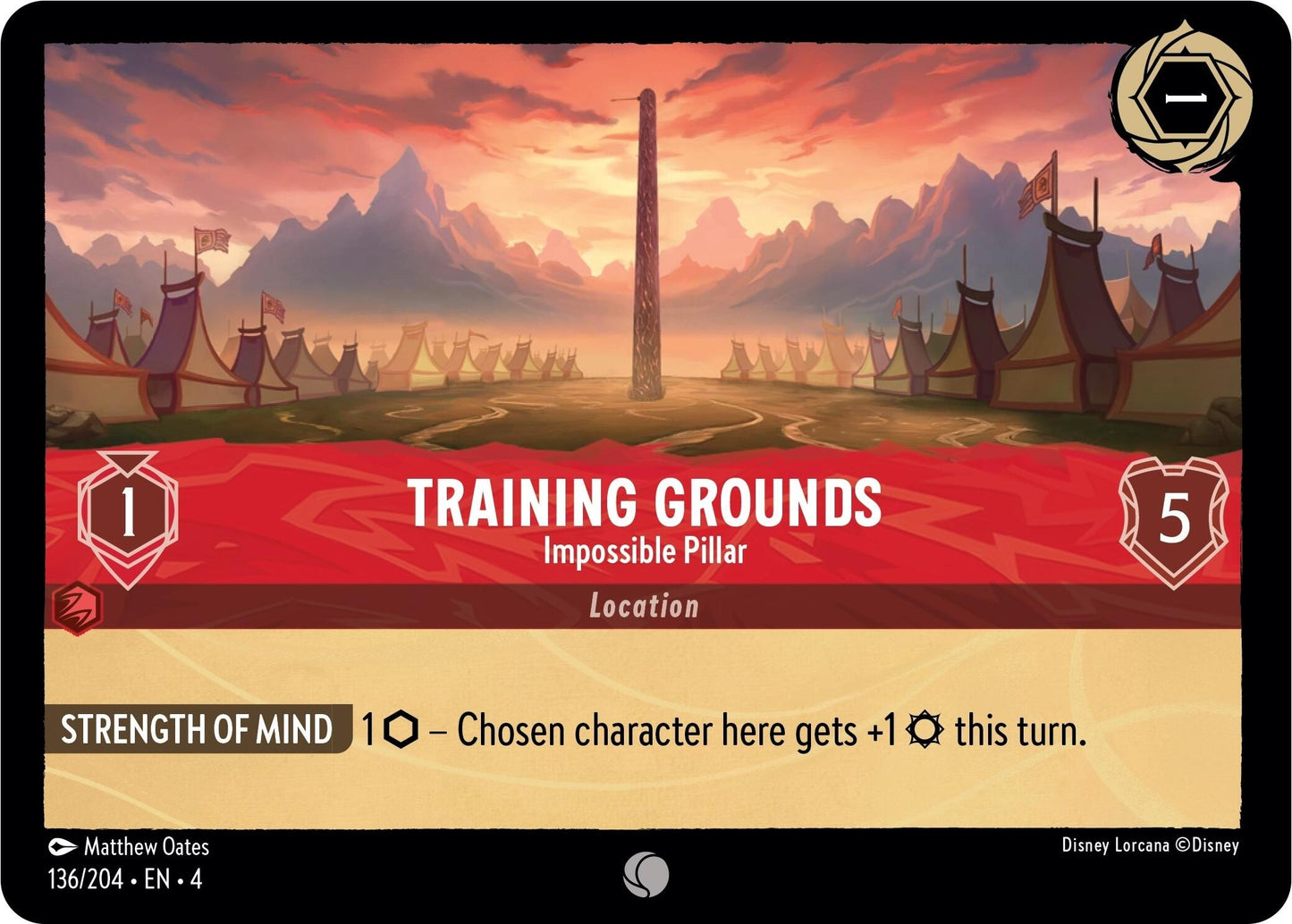 Training Grounds - Impossible Pillar (136) (4) - Disney Lorcana Single
