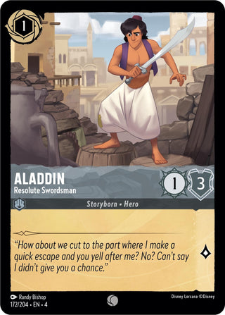 Aladdin - Resolute Swordsman (172) (4) - Disney Lorcana Single