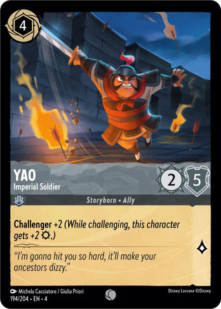 Yao - Imperial Soldier (194) (4) - Disney Lorcana Single