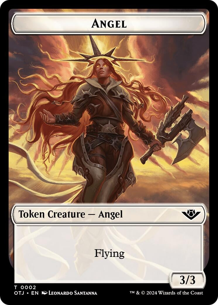 Angel // Plot Double-Sided Token (0) [OTJ] - MTG Single
