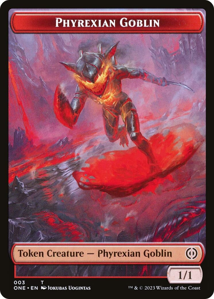 Phyrexian Goblin // Drone Double-Sided Token (0) [ONE] - MTG Single