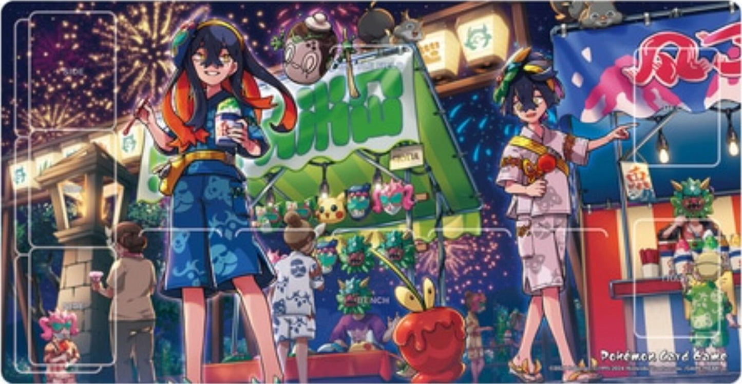 Pokemon TCG: Pokemon Center Japan Exclusive Carmine and Kieran Playmat - Playmats Sealed