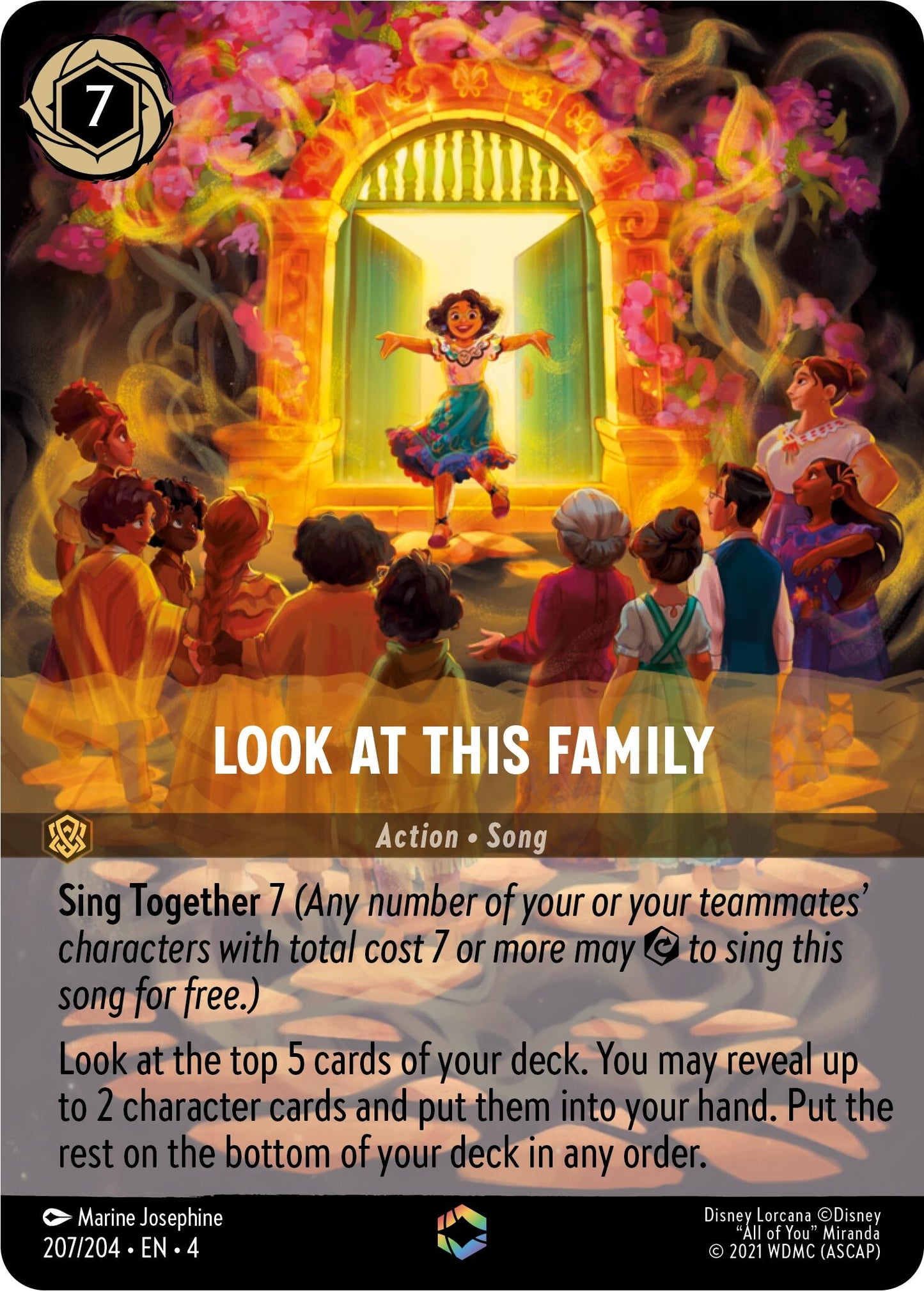 Look at This Family (Enchanted) (207) (4) - Disney Lorcana Single