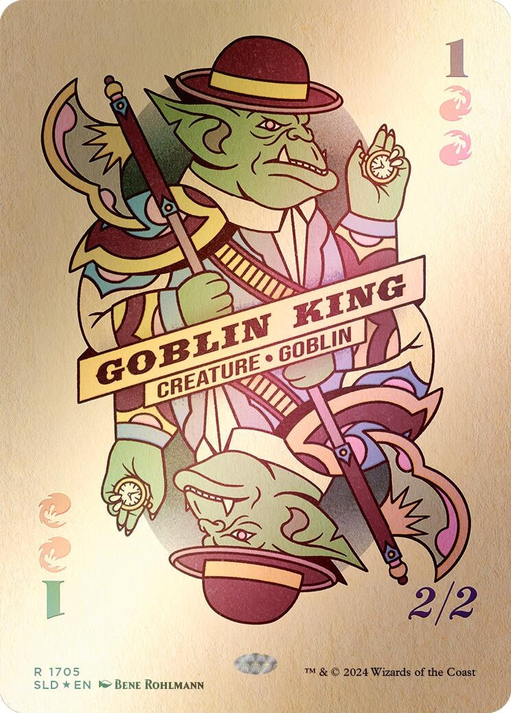 Goblin King (1705) (Rainbow Foil) (1705) [SLD] - MTG Single